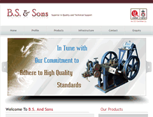 Tablet Screenshot of bssons.in